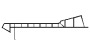 P104 BRUN Profile de corniche 18cm 6m Deceuninck