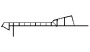 P185 BLANC Profile de corniche 21cm 6m Deceuninck