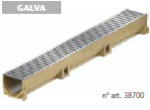 EUROLINE 100 GALVA  50x10x9,7cm CANIVEAU ACO A 15KN   3003694 EX 38702