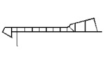 P104 BLANC Profile de corniche 18cm 6m Deceuninck