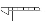 P183 BLANC Profile de corniche 9cm 6m Deceuninck